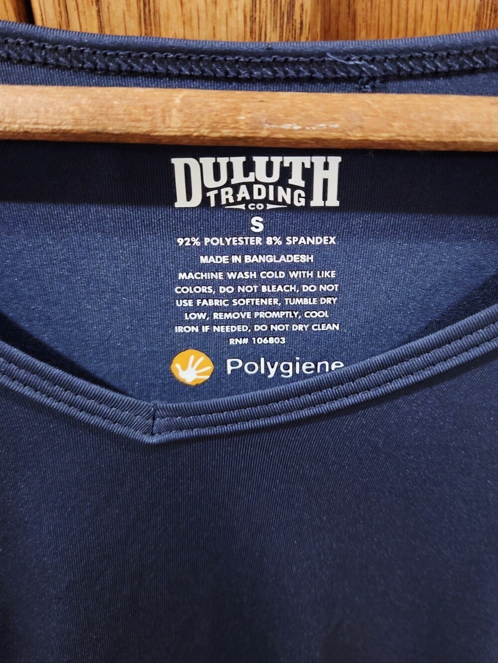 Duluth Trading Shunburn UPF 50+ Long Sleeve V Neck Shirt Women’s S Blue